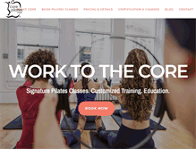 Tablet Screenshot of corepilatesnyc.com